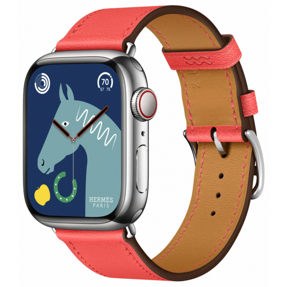 Apple Watch Series 8 Hermes Edition / 41 mm / Rose Texas Leather Band