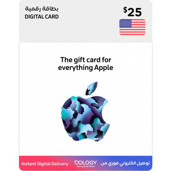 Apple Gift Card US / 25 USD / Digital Card