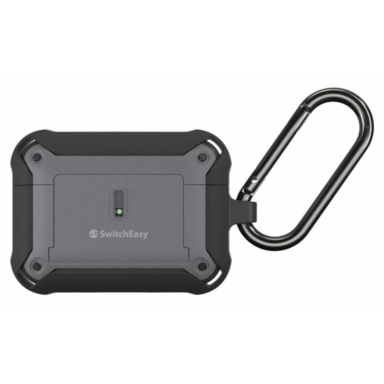 SwitchEasy Guardian Case for Apple AirPods Pro 2 / Drop-Resistant / Black & Gray