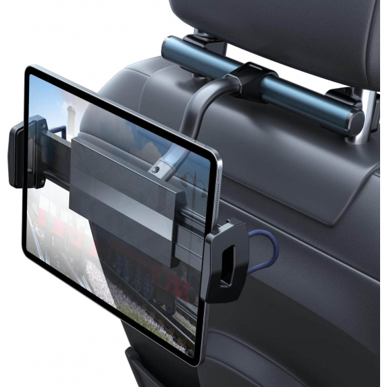 Car Seat Mount Stand / Mobile Phones + Tablets / Supports Sizes from 4.7 inches to 12.9 inches
