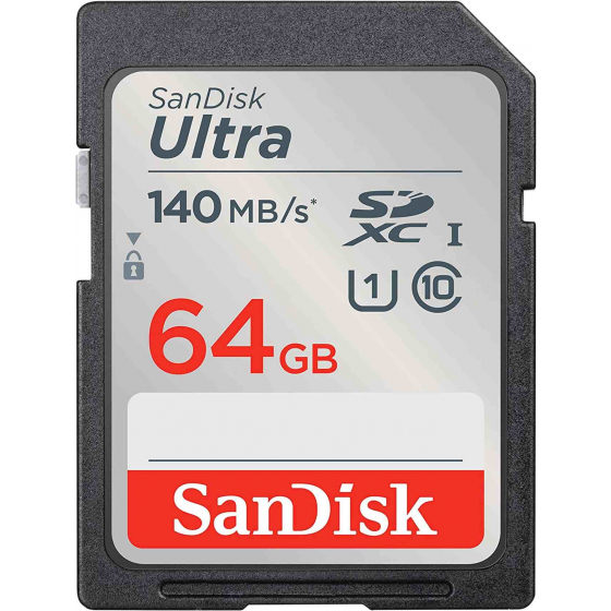 كرت ميموري SanDisk الترا SD / نوع SDXC UHS-I / سعة 64GB