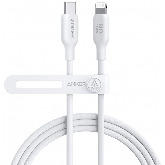 Anker 542 Bio-Based Cable / Apple MFi / USB-C to Lightning / 1.8 m / White