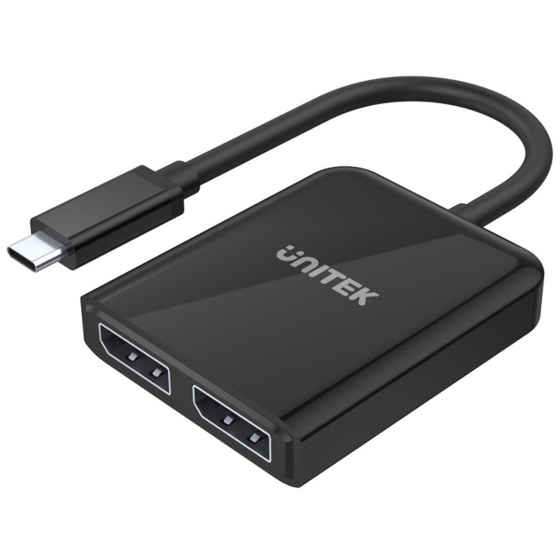 Unitek Type-C to 2x DisplayPort 1.4 Adapter / 8K Resolution
