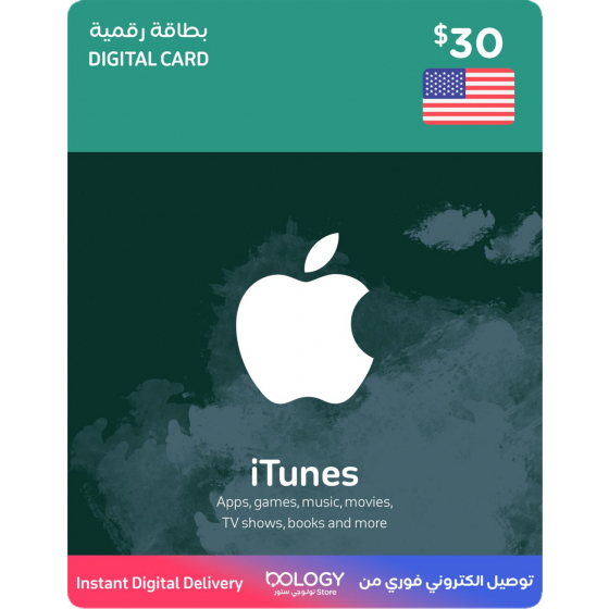 iTunes US / 30 USD / Digital Card