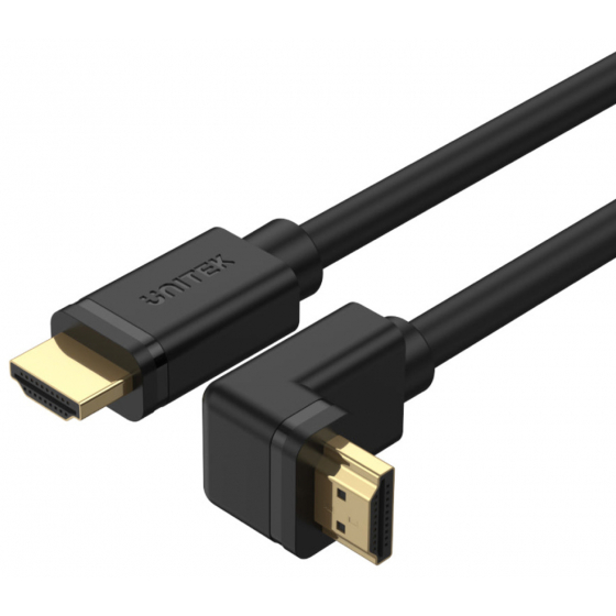 واير Unitek نوع HDMI الى HDMI / المدخل الثاني بالطول + مقلوب / دقة 4K / طول 3 متر