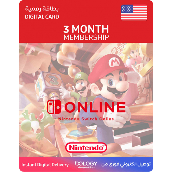 Nintendo Switch 3 Month Membership / Digital Card