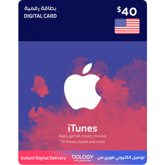 iTunes US / 40 USD / Digital Card