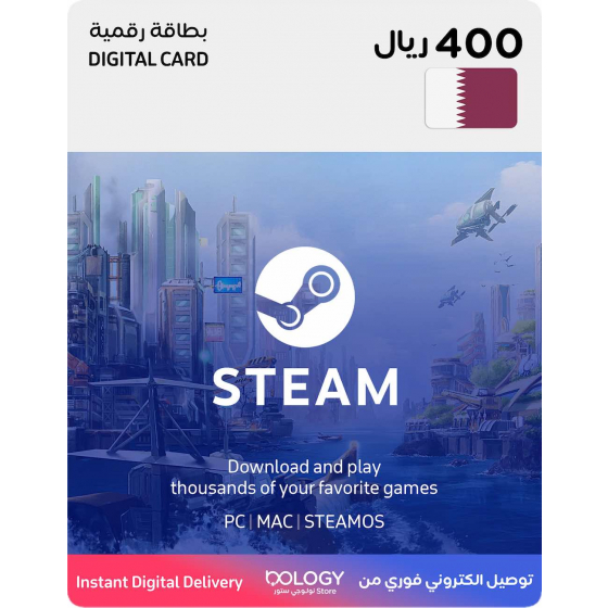 Steam Wallet Card / Qatar Store / 400 QAR