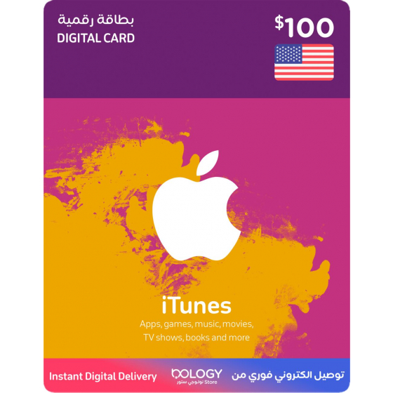 iTunes US / 100 USD / Digital Card
