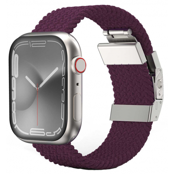 AmazingThing Titan Weave Apple Watch Strap / Size 38 / 40 / 41 / Water-Resistant / Burgundy