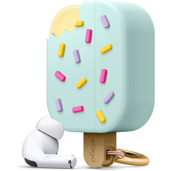 كفر Elago Ice Cream لسماعة ابل AirPods برو 2 / علاقة مدمجة / يدعم الشحن اللاسلكي / Mint      