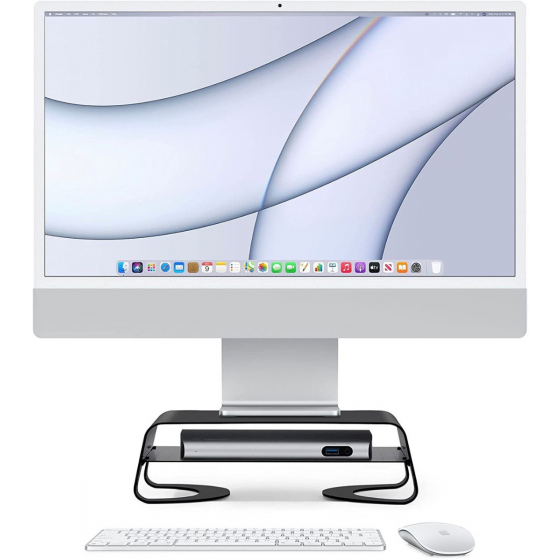 Twelve South Curve Riser Monitor Stand / for iMac and Display / with Storage Shelf