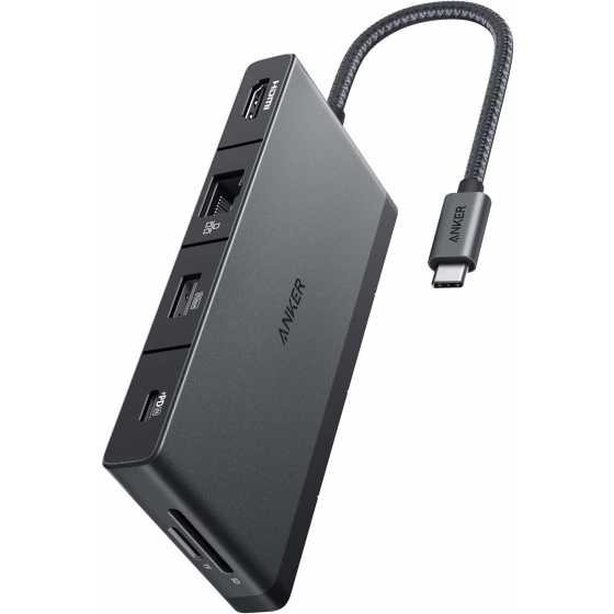 Anker 552 Adapter / Converts Type-C Port Into 9 Different Ports / 4K Resolution / 100 Watts