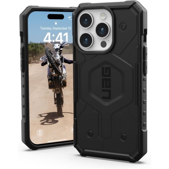 UAG Pathfinder Case for iPhone 15 Pro / Drop-resistant / Supports MagSafe / Black