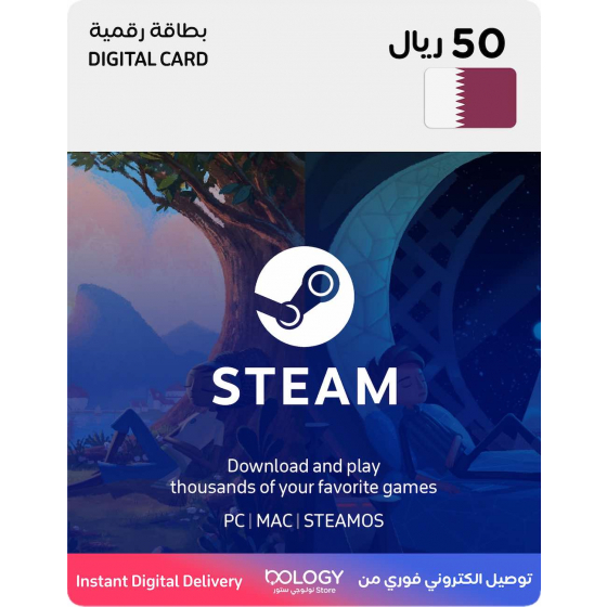 Steam Wallet Card / Qatar Store / 50 QAR