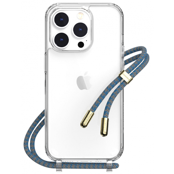 SwitchEasy Play Clear Case for iPhone 14 Pro / Lanyard & Shockproof / Ocean