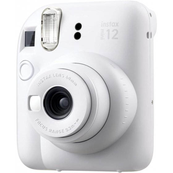 Fujifilm instax Mini 12 Instant Camera / Camera + Printer / 10 sheets of paper / White