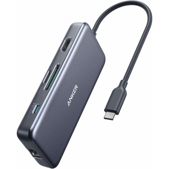 Anker PowerExpand 7 in 1 Connector / Provides 7 Diverse & Useful Ports + 1 USB Type-C 