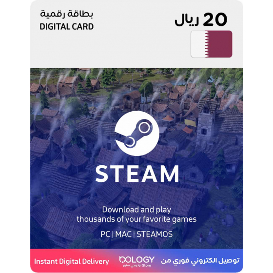 Steam Wallet Card / Qatar Store / 20 QAR