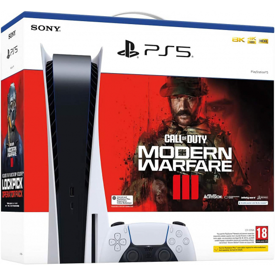 حزمة سوني بليستيشن 5 نسخة ال CD مع لعبة Call of Duty Modern Warfare 3 الجديدة