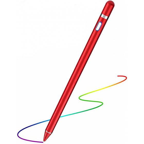 قلم لمس من جرين يدعم الايباد وباقي الاجهزة / احمر