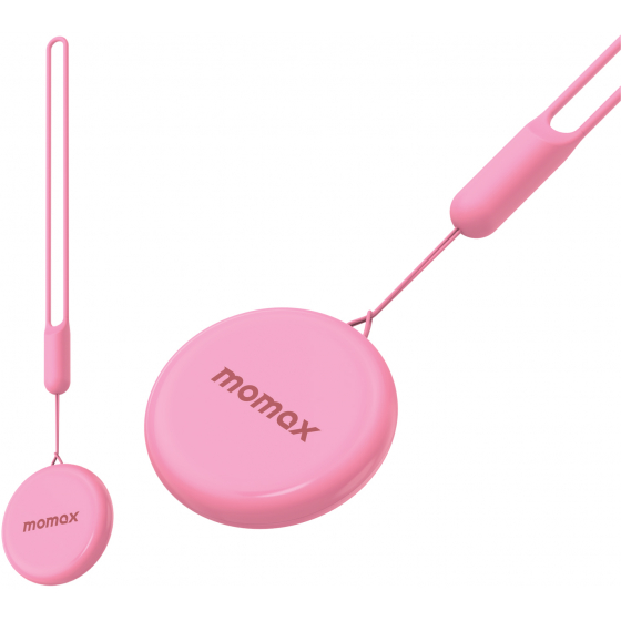Momax Pinpop Tracker / Supports Apple Find My / Waterproof / Pink 