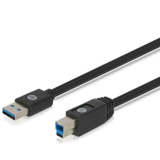 واير طابعة HP نوع USB-B الى USB-A / طول متر و نص / اسود 
