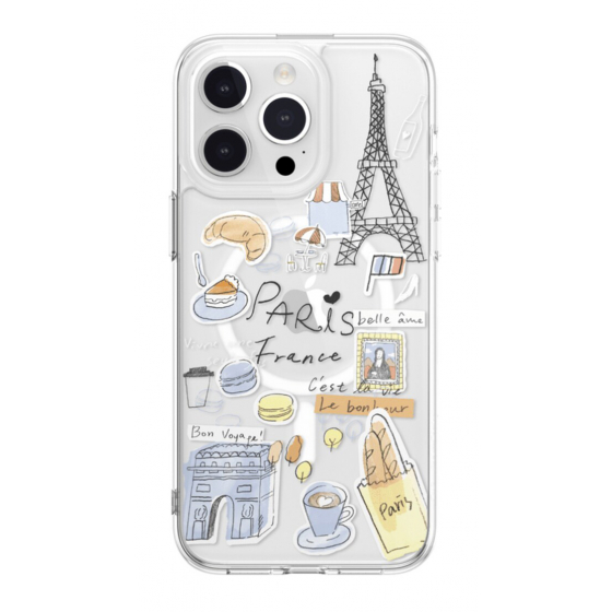 SwitchEasy City Case for iPhone 15 Pro Max / Supports MagSafe / Drop-Resistant / Paris