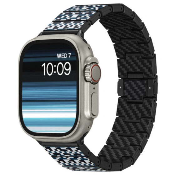 Pitaka Dreamland ChromaCarbon Apple Watch Band / Compatible With All Sizes / Mosaic