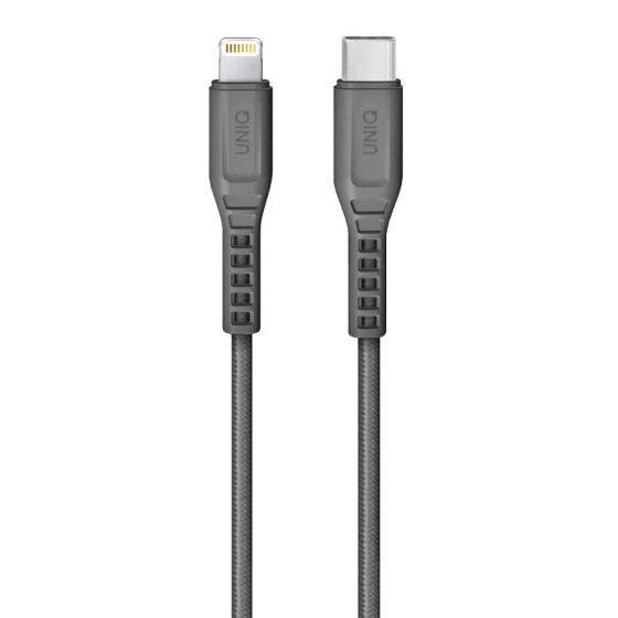 واير من يونيك من نوع فليكس / ايفون ل USB-C بطول 1.2 متر / رصاصي