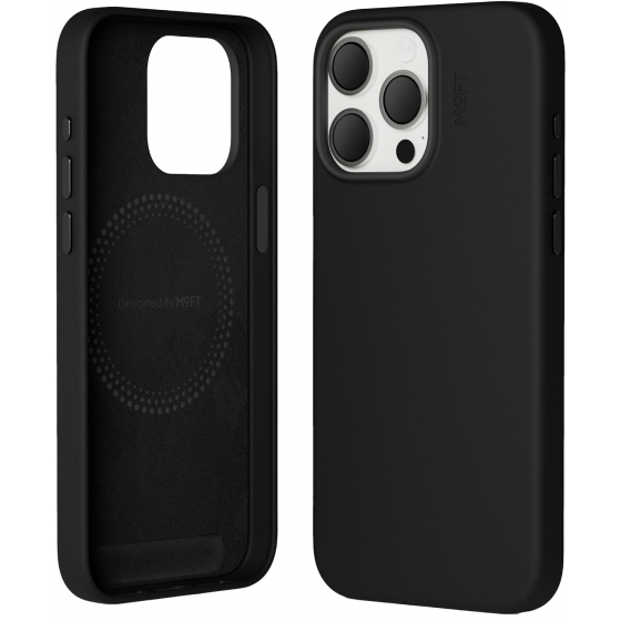 MOFT Snap Case for iPhone 15 Plus / Drop Resistant / Supports MagSafe / Jet Black