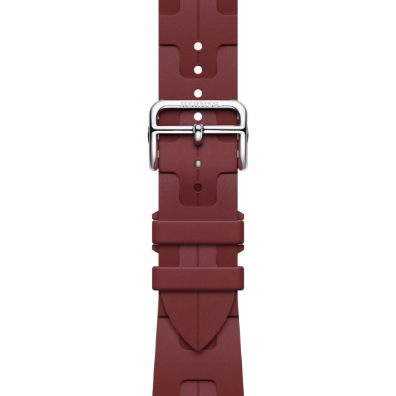 سير ساعة ابل اصدار Hermes / سنقل تور مطاط / لون Rouge H / حجم 41
