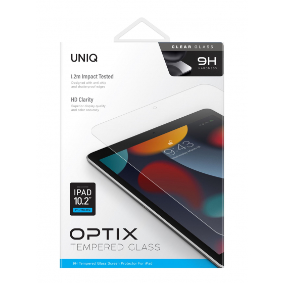 حماية يونيك Optix لايباد 7 و 8 و 9 / حجم 10.2 انش / زجاج شفاف / صلابة 9H