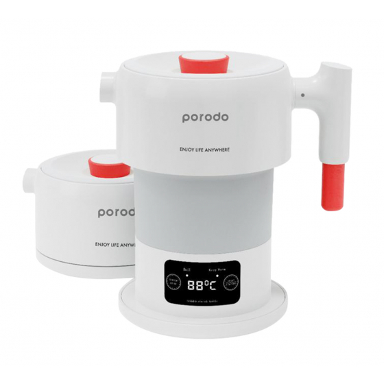 Porodo Electric Water Kettle / Touch Control / Foldable / 600ml