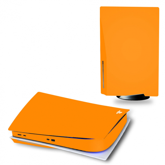 ملصق لتغيير لون البليستيشن 5 / PS5 / برتقالي / يشمل التركيب