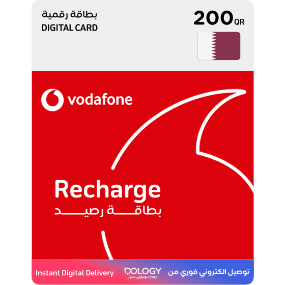 Vodafone Recharge 200 QAR / Digital Card
