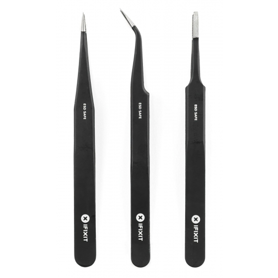 iFixit Multi-purpose Tweezers Set / Sharp / With 3 Different Heads