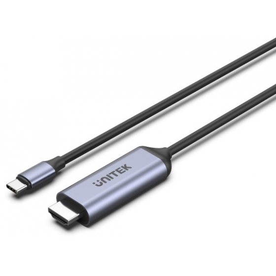 Unitek Cable Converts Type-C To HDMI 2.1 / Supports 8K Resolution at 60Hz / 1.8 Meters