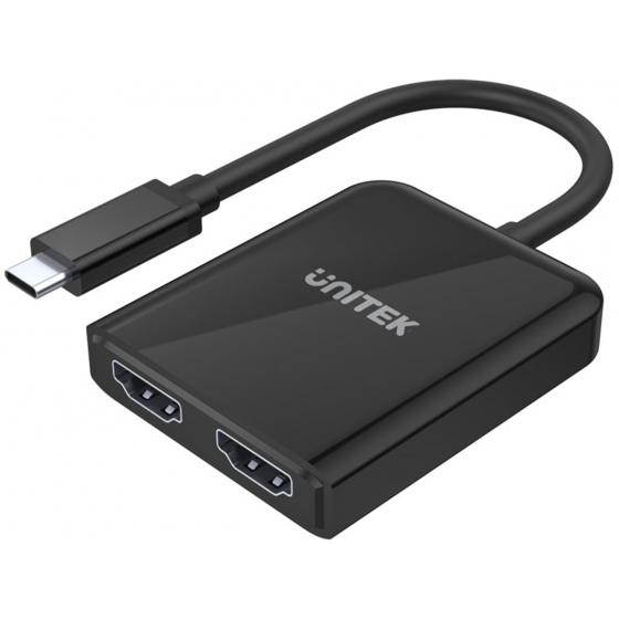 وصلة Unitek تعطيك مدخلين HDMI من مدخل USB تايب سي واحد / تدعم 4K و 60Hz