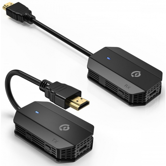 وصلة HDMI لاسلكية من باورولوجي / تنقل صوت + صورة / مدى الارسال 30 متر 