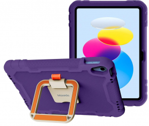 Moxedo iPad 10.9-inch (10th Gen) Kids Case / With Apple Pencil Slot / Built-in Stand / Purple