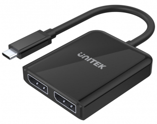 Unitek Type-C to 2x DisplayPort 1.4 Adapter / 8K Resolution