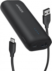 Anker 321 Battery / 5000mAh Capacity / Charges Two Devices / Very Compact Size