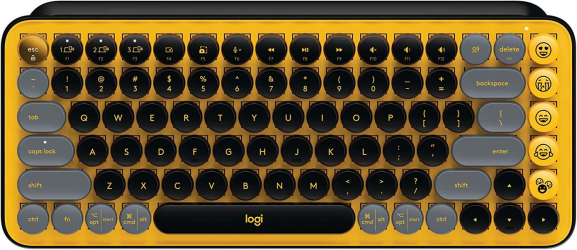 Logitech POP Keys Mechanical Wireless Keyboard / Customizable Emoji Keys