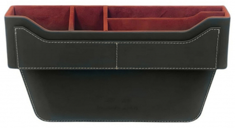 Car Organizer / Can Be Used Between Seats Or As A Box / Black