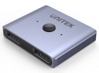 Unitek Adapter / Provides two DisplayPort inputs from a single port / Supports 8K resolution