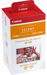 Canon RP-108 Color Ink & Paper Bundle / Includes 108 Sheets