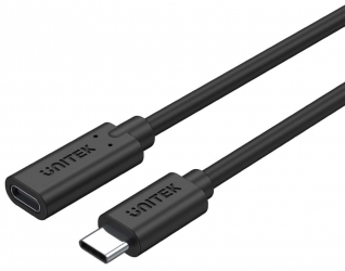 واير Unitek لزيادة طول واير USB تايب سي بدون تقليل ميزاته / شحن 100 واط و معيار USB 3.2 Gen2 / متر