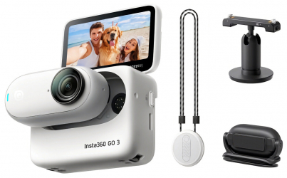 كاميرا الاكشن الجديدة Insta360 GO 3 / صغيرة و خفيفة / معاها كل الاكسسوارات اللي تحتاجها
