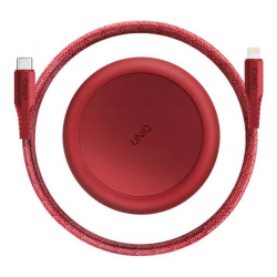واير من يونيك من نوع هالو للايفون ل USB-C بطول 1.2 متر / أحمر